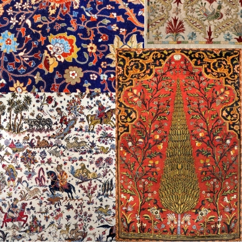 Hand-Knotted Persian Type Carpets